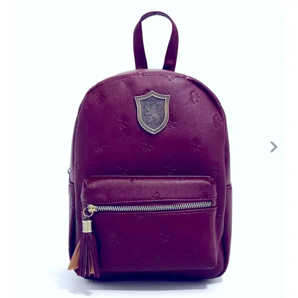 BIOWORLD Women's Harry Potter Gryffindor Mini Burgundy Backpack Nwt